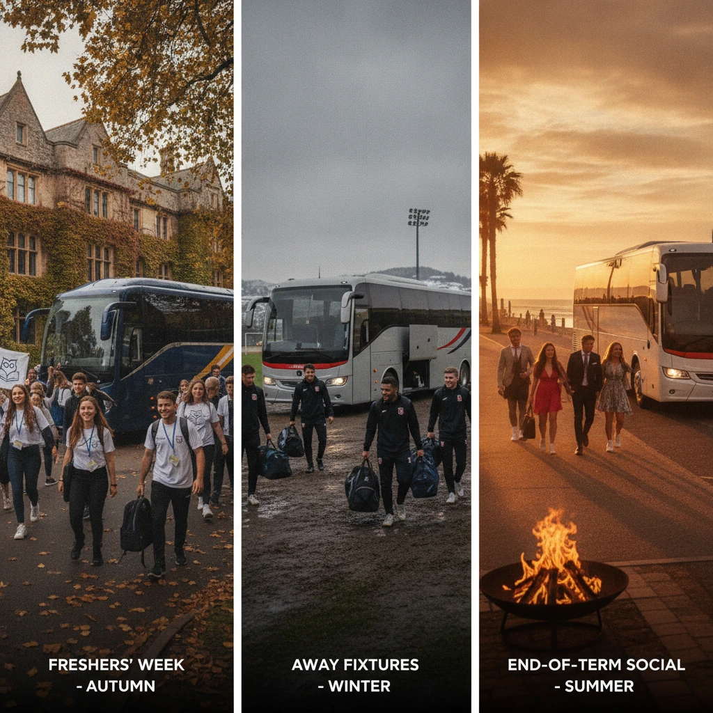 University Societies on the Move: Flexible Coach Hire for Every Semester